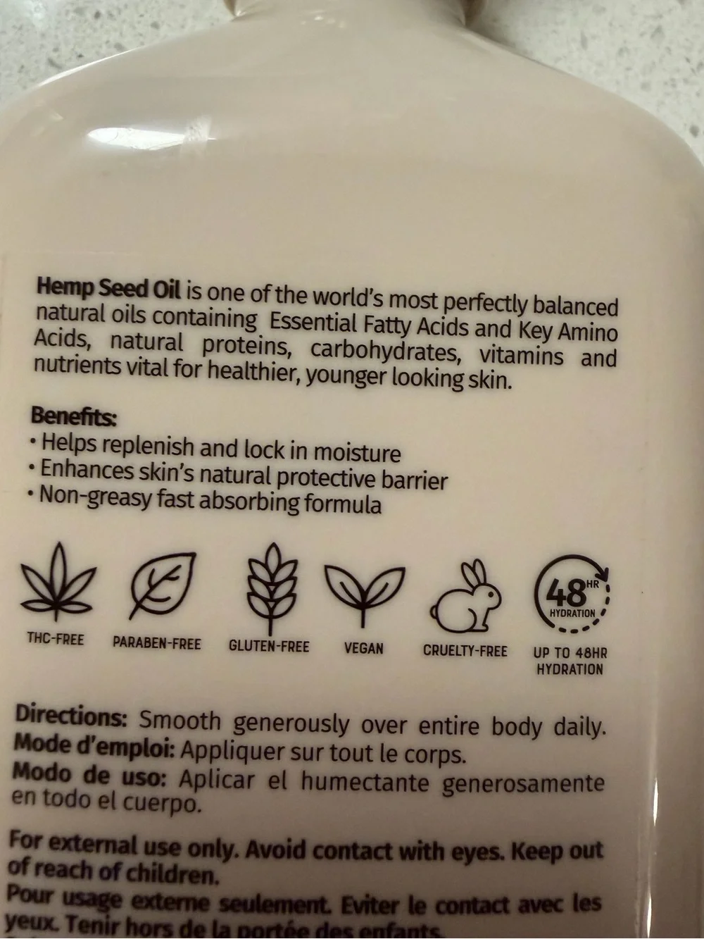 HEMPZ Koa & Sweet Almond Shea Butter Body Moisturizer 17 fl oz / 500 ml - Picture 4 of 6